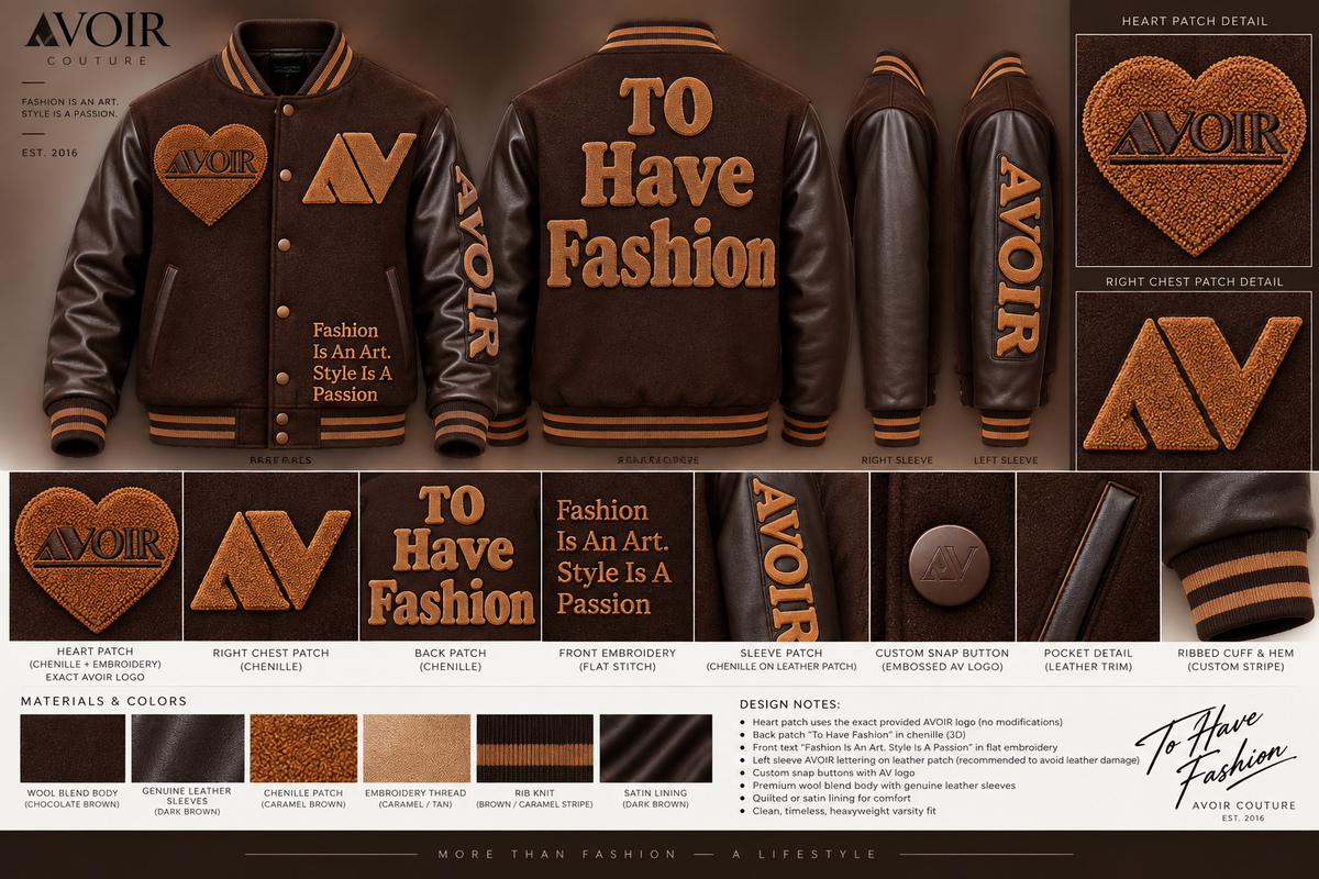 Brown Stone Varsity Jacket (Coming Soon)