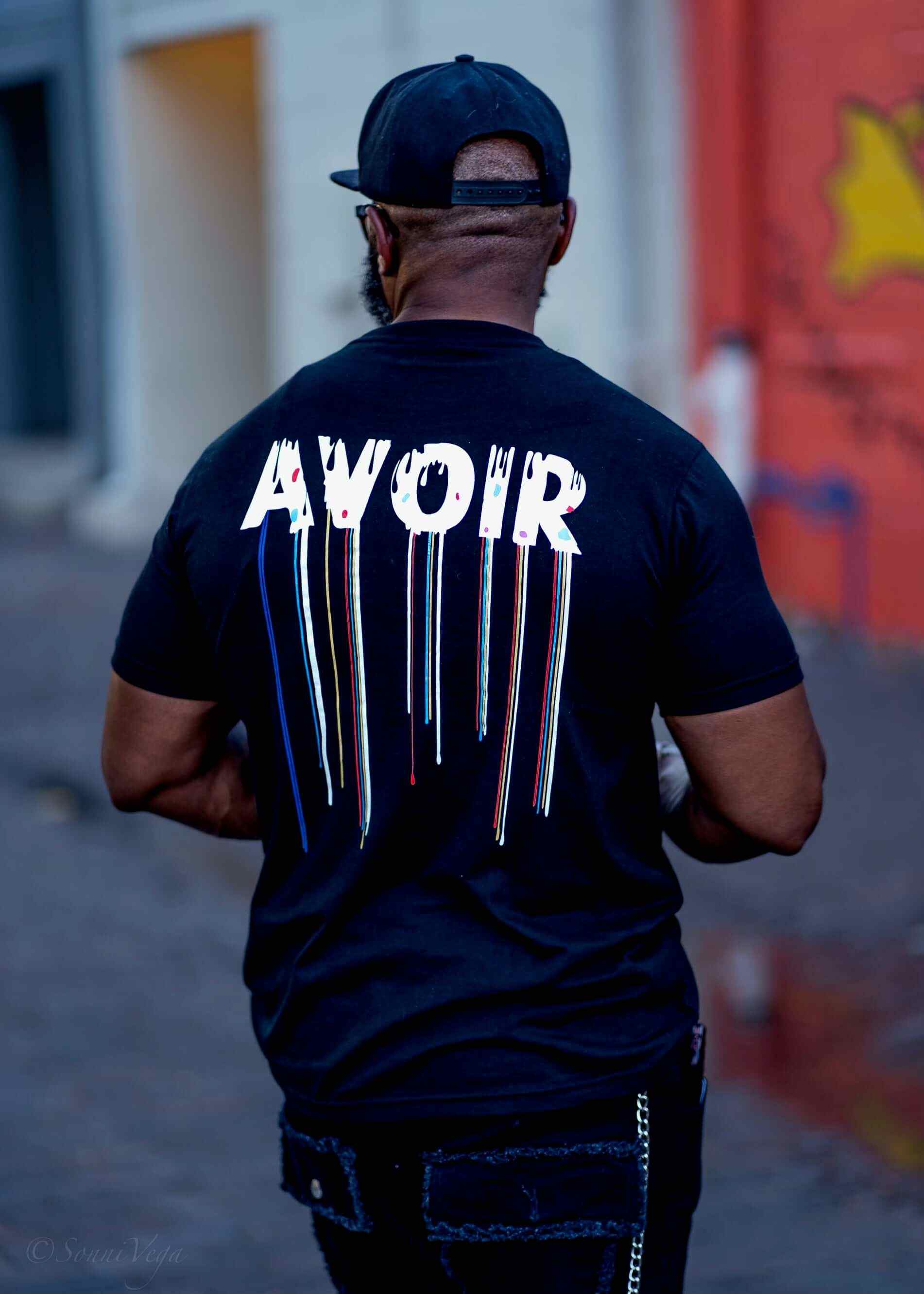 Avoir drip graphic t-shirt