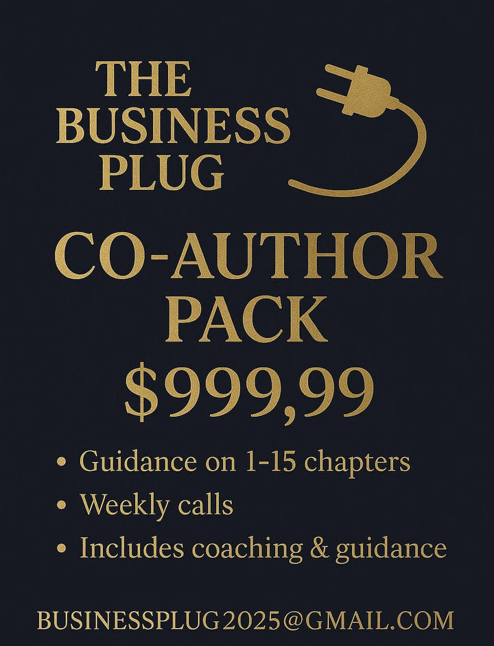 Bring Your Story to Life Book Service – Chapters 1–15 co-author pack for aspiring authors.