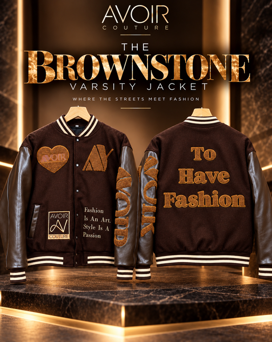 Brown Stone Varsity Jacket
