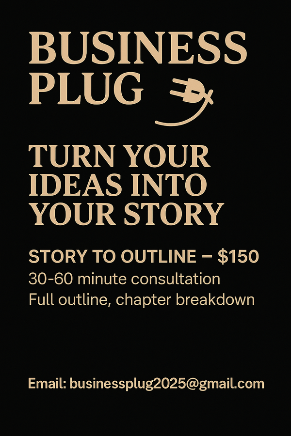 Book Writing Consultation Service – 30–60 Min Session pricing and details for personalized story outlining.