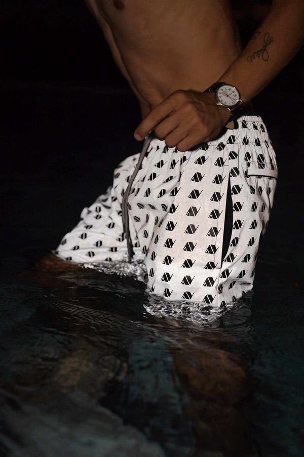 reflective swim shorts