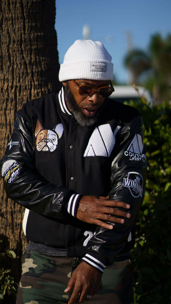 frenchie varsity jacket