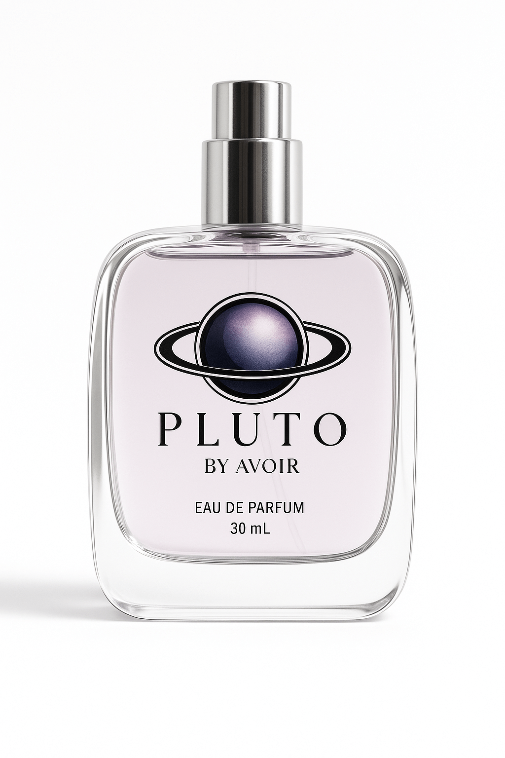 Pluto by Avoir Unisex Luxury Fragrance – 30ml Bottle showcasing elegant design and premium quality.